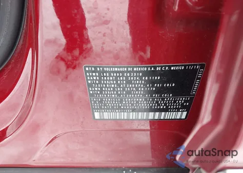 2020 Volkswagen Tiguan 2.0T Se/2.0T Se R-Line Black/2.0T Sel from USA, damaged, VIN 3VV2B7AX1LM071556